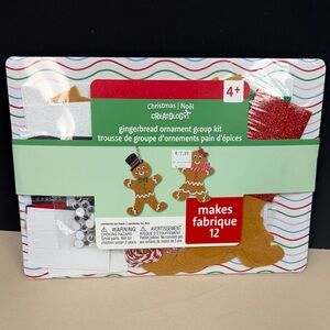 Creatology Gingerbread Ornament Group Kit - Red, White, Gold makes 12 ages 4 up